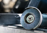 PRO X571 X-Lock Fächerschleifscheibe, 125 mm, G80, gewinkelt, Plastik