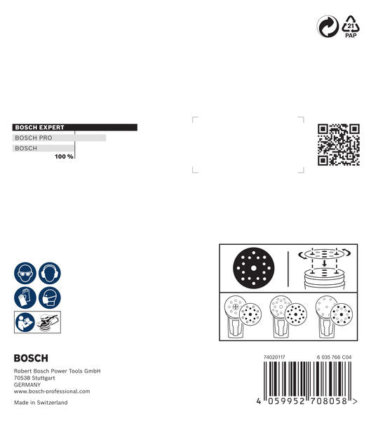 EXPERT O780 Foil Schleiffolien-Set, 125 mm, G80/G120/G180, 9-tlg.