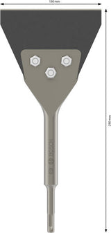 PRO SDS plus Bodenschaber, 130 x 290 mm