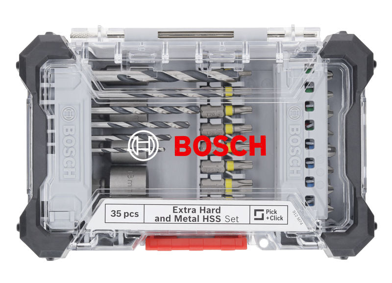 Extra Hard Schrauberbit? und Metal HSS Bohrer-Set, Aufsteller, 35?tlg.