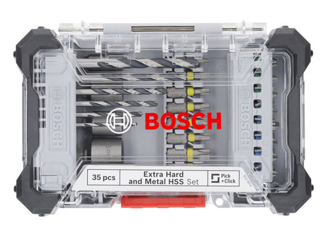 Extra Hard Schrauberbit? und Metal HSS Bohrer-Set, Aufsteller, 35?tlg.