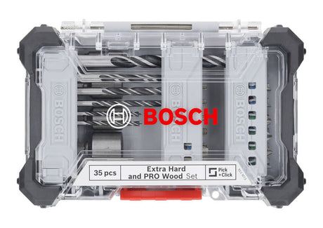 Extra Hard Schrauberbit? und PRO Wood Bohrer-Set, 35?tlg.