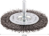PRO Metal clean Scheibenbürste, gerader Schaft, 75 x 0,2 mm