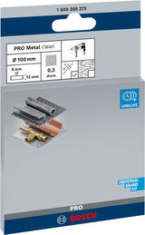 PRO Metal clean Scheibenbürste, zylindrischer Schaft, 100 x 0,3 mm