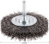 PRO Metal clean Scheibenbürste, gerader Schaft, 75 x 0,3 mm