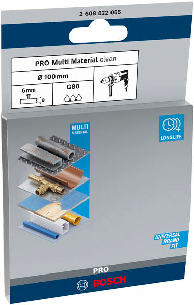 PRO Multi Material clean Scheibenbürste, gerader Schaft, 100 x 1 mm