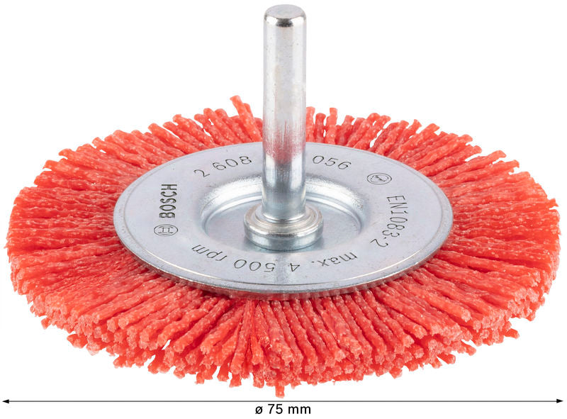 PRO Multi Material clean Scheibenbürste, gerader Schaft, 75 x 1 mm