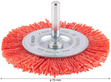 PRO Multi Material clean Scheibenbürste, gerader Schaft, 75 x 1 mm