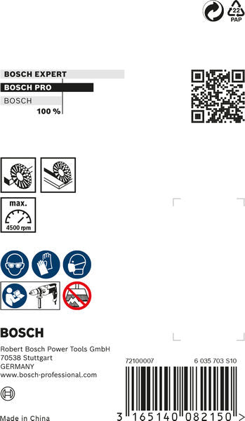 PRO Multi Material clean Scheibenbürste, gerader Schaft, 75 x 1 mm