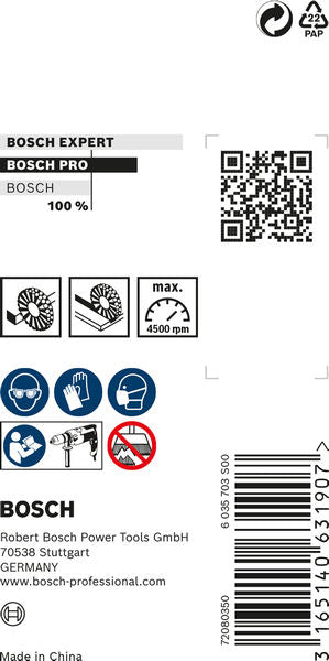 PRO Metal clean Scheibenbürste, gerader Schaft, 30 x 0,2 mm