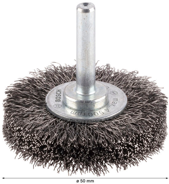 PRO Metal clean Scheibenbürste, gerader Schaft, 50 x 0,2 mm