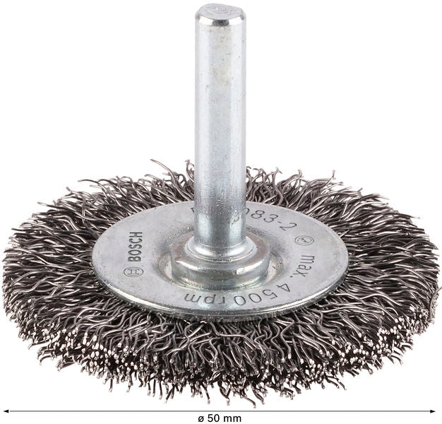 PRO Metal clean Scheibenbürste, gerader Schaft, 50 x 0,3 mm