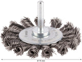 PRO Metal heavy Scheibenbürste, gerader Schaft, 75 x 0,5 mm
