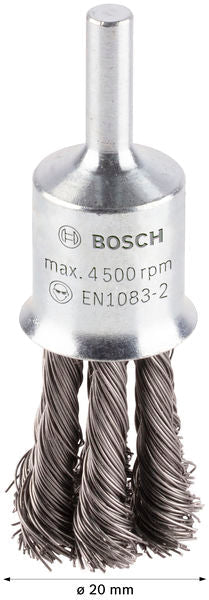 PRO Metal heavy Pinselbürste, gerader Schaft, 19 x 0,35 mm