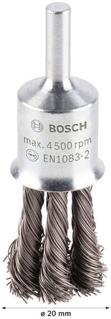 PRO Metal heavy Pinselbürste, gerader Schaft, 19 x 0,35 mm
