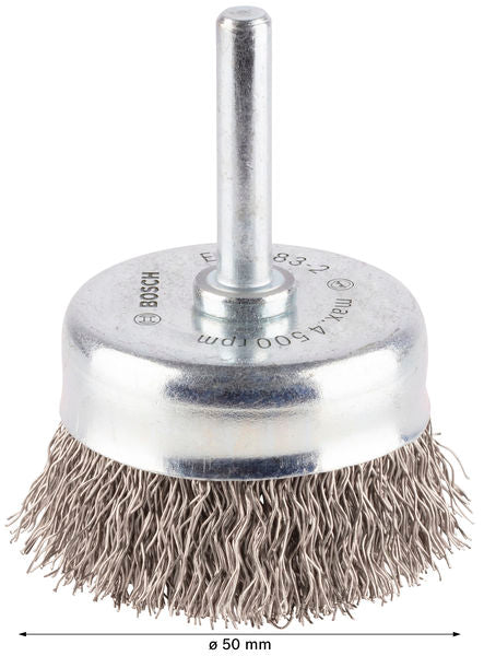 PRO Stainless Steel clean Topfbürste, gerader Schaft, 50 x 0,3 mm