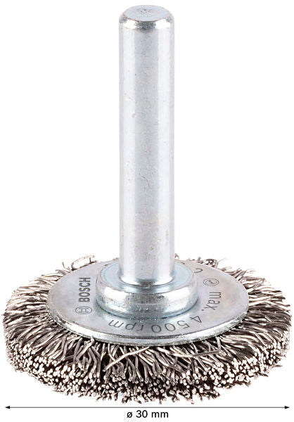 PRO Stainless Steel clean Scheibenbürste, gerader Schaft, 30 x 0.3 mm