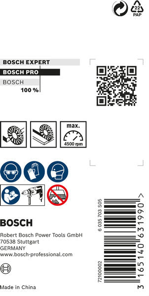 PRO Stainless Steel clean Scheibenbürste, gerader Schaft, 30 x 0.3 mm