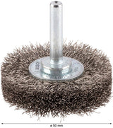 PRO Stainless Steel clean Scheibenbürste, gerader Schaft, 50 x 0,2 mm