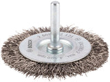 PRO Stainless Steel clean Scheibenbürste, gerader Schaft, 70 x 0,3 mm