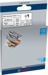 PRO Stainless Steel clean Scheibenbürste, gerader Schaft, 100 x 0,3 mm