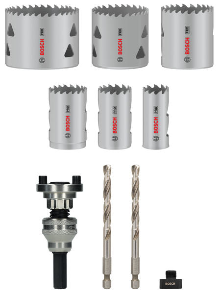 PRO Multi Material Lochsäge Q-Lock Halter-Set, 10-tlg.