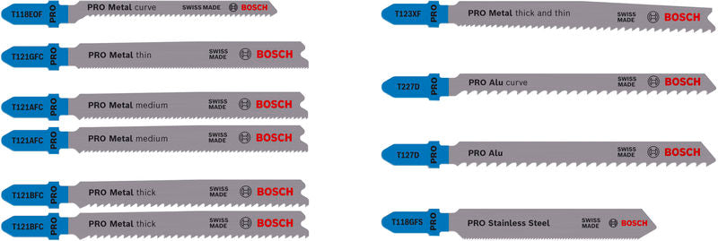 PRO Metal and Alu Stichsägeblatt Set, 92 mm, 10-tlg.