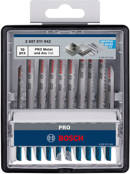 PRO Metal and Alu Stichsägeblatt Set, 92 mm, 10-tlg.