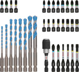 PRO Impact Schrauberbits und Multi Construction Bohrer Set, 35-tlg.