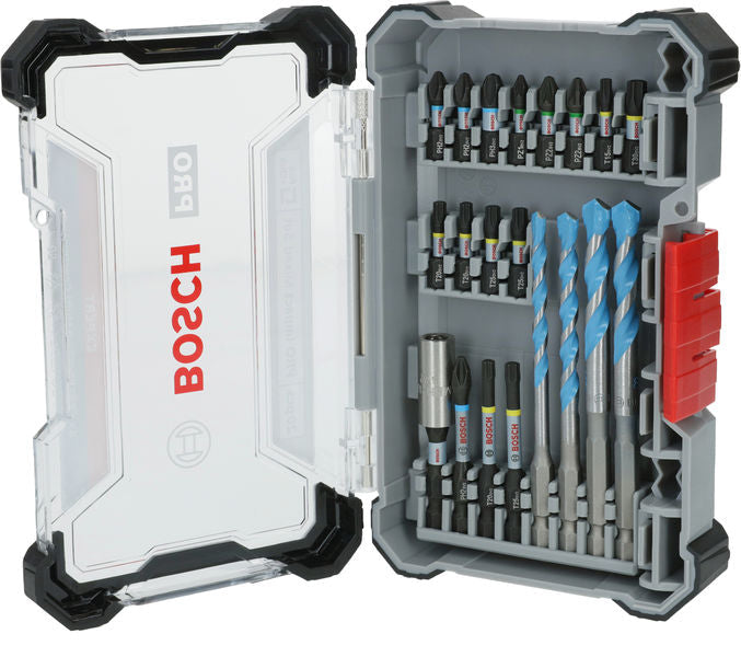 PRO Impact Schrauberbits und Multi Construction Bohrer Set, 20-tlg.