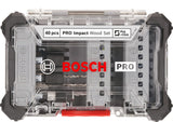 PRO Impact Schrauberbits und Holzbohrer Set, 40-tlg.
