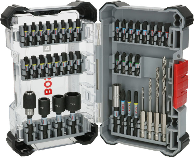 PRO Impact Schrauberbits und Holzbohrer Set, 40-tlg.
