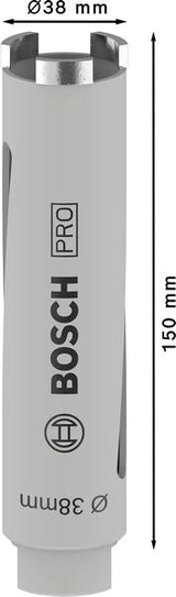 PRO Trockenbohrkrone, 38 x 150 mm, G 1/2 Zoll