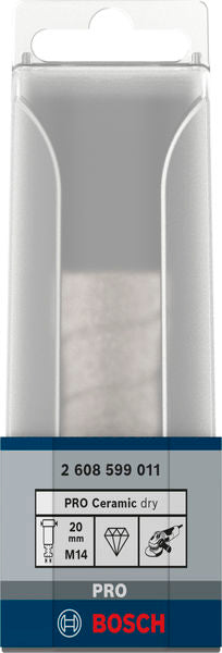 PRO Ceramic dry   Bohrkrone, M14, 20x35 mm, X-Lock
