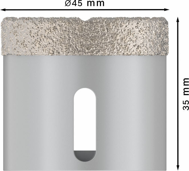 PRO Ceramic dry Trockenbohrkrone 45 x 35 mm, X-Lock