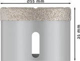 PRO Ceramic dry Trockenbohrkrone, 55 x 35 mm, X-Lock