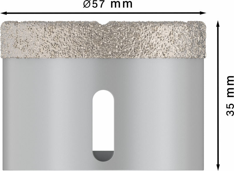 PRO Ceramic dry Trockenbohrkrone, 57 x 35 mm, X-Lock