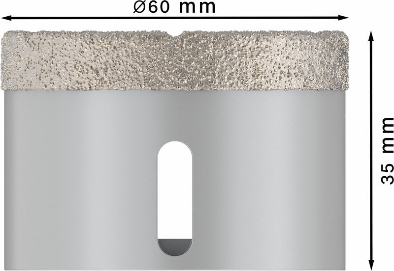 PRO Ceramic dry Trockenbohrkrone, 60 x 35 mm, X-Lock