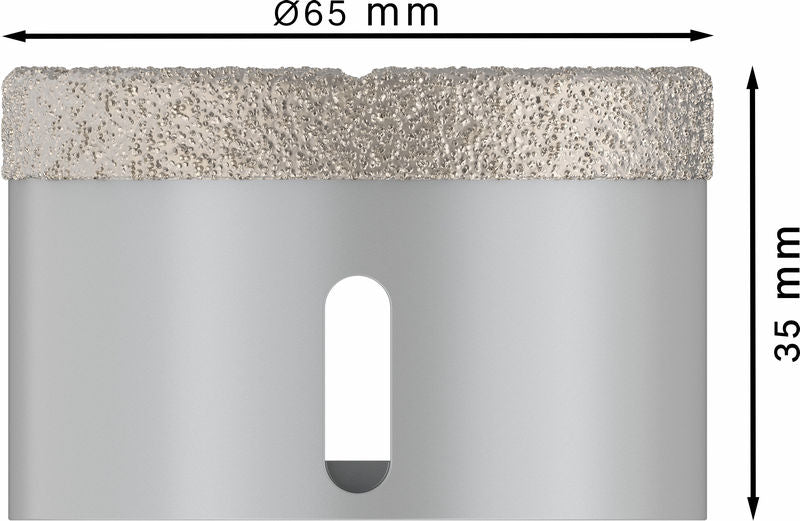 PRO Ceramic dry Trockenbohrkrone, 65 x 35 mm, X-Lock