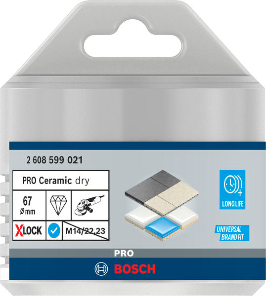 PRO Ceramic dry Trockenbohrkrone, 67 x 35 mm, X-Lock