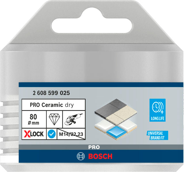PRO Ceramic dry Trockenbohrkrone, 80 x 35 mm, X-Lock