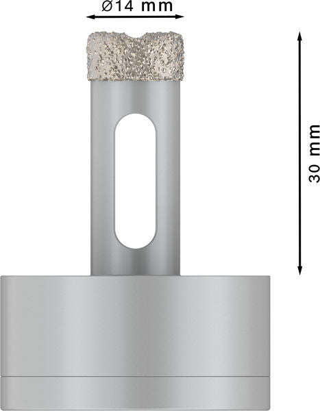 PRO Ceramic dry Trockenbohrkrone, 14 x 30 mm, X-Lock