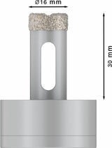 PRO Ceramic dry Trockenbohrkrone, 16 x 30 mm, X-Lock