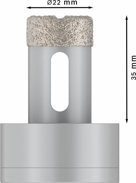 PRO Ceramic dry Trockenbohrkrone, 22 x 35 mm, X-Lock