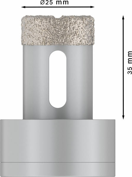 PRO Ceramic dry Trockenbohrkrone, 25 x 35 mm, X-Lock