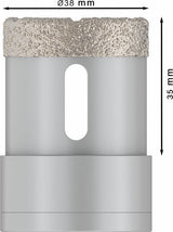PRO Ceramic dry Trockenbohrkrone, 38 x 35 mm, X-Lock