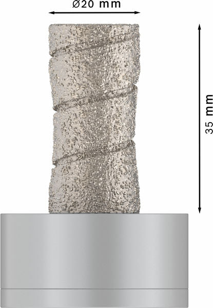 PRO Ceramic dry   Bohrkrone, M14, 20x35 mm, X-Lock