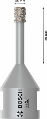 PRO Ceramic dry Trockenbohrkrone, 6 x 30 x 22.23 mm