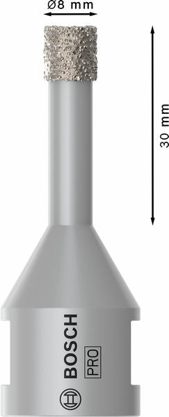PRO Ceramic dry Trockenbohrkrone, 8 x 30 x 22.23 mm