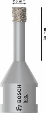 PRO Ceramic dry Trockenbohrkrone, 8 x 30 x 22.23 mm